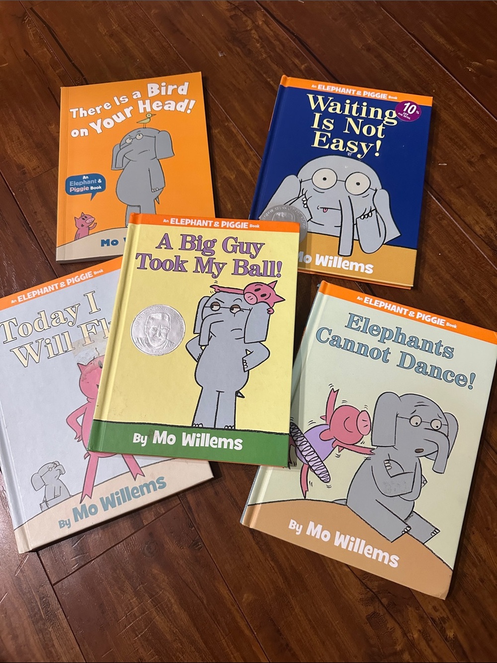 5 Elephant & Piggie Books Lot Mo Willems 4 HC 1 PB Reader Set